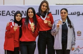 5 ميداليات لـ «الشارقة الرياضي للمرأة» في الاتحاد للمبارزة 