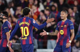 ثنائية رافينيا تُعزّز صدارة برشلونة إلى سبع نقاط