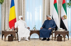 رئيس الدولة ورئيس تشاد يؤكدان العمل على تعزيز السلام والاستقرار والتنمية لدول المنطقة