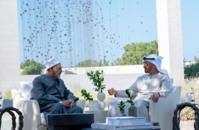 محمد بن زايد يستقبل شيخ الأزهر