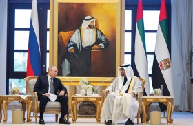 رئيس الدولة والرئيس الروسي يؤكدان أهمية وقف إطلاق النار في غزة وحماية المدنيين والعمل على حل الدولتين