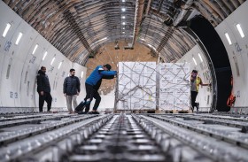 «جسر حميد الجوي» يواصل إرسال الطائرات الإغاثية إلى قطاع غزة