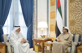منصور بن زايد يستقبل سفير مملكة البحرين لدى الدولة