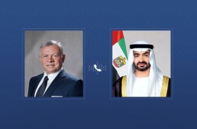 رئيس الدولة وملك الأردن يبحثان هاتفياً التطورات الإقليمية وتداعياتهـا على أمن المنطقـة واسـتقرارها