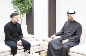 رئيس الدولة والرئيس الأوكراني يبحثان علاقات التعاون والتطورات في المنطقة وتداعياتها على الأمن الإقليمي والدولي