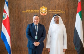 الصايغ يلتقي وزير الاقتصاد والصناعة والتجارة الكوستاريكي