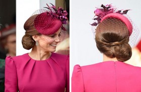 حيلة ذكية تستخدمها كيت ميدلتون لثبيت شعرها 