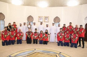 استقبال بالورود لبعثة منتخب ألعاب القوى المشاركة في بطولة غرب آسيا