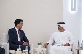 حامد بن زايد يلتقي رئيس مدغشقر