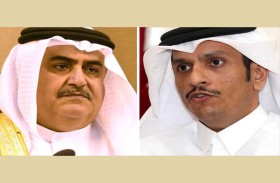وزيرا خارجية البحرين وقطر يبحثان هاتفياً المستجدات الإقليمية