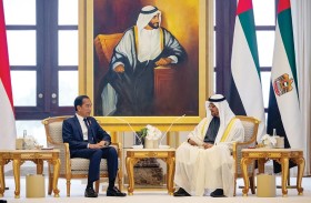 رئيس الدولة والرئيس الإندونيسي يبحثان علاقات التعاون والشراكة الاقتصادية الشاملة بين البلدين