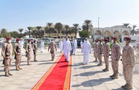 أحمد بن سعود المعلا يشهد مراسم الاحتفاء بيوم الشهيد في أم القيوين