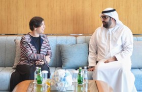 ولى عهد أم القيوين يستقبل سفيرة سلوفينيا