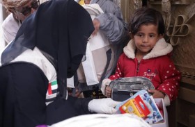 وفد الهلال الأحمر الإماراتي يتفقد أحوال أسر الشهداء في المكلا