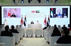 محمد بن راشد ورئيس وزراء جورجيا يشهدان توقيع اتفاقية الشراكة الاقتصادية الشاملة بين البلدين