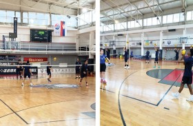 بدء تدريبات لاعبي الطائرة واليد في معسكر صربيا