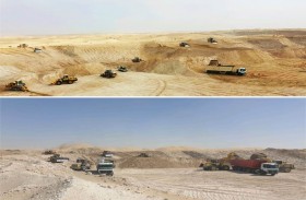 بلدية مدينة أبوظبي تنجز أعمال تسوية أكثر من 412 ألف متر مربع من الأراضي في 5 محاجر