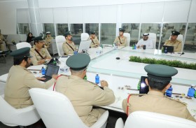 اللواء العبيدلي يطلع على سير العمل في الإدارة العامة لإسعاد المجتمع