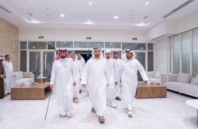 محمد بن سعود يعزي في وفاة الشيخة بخيتة سيف الكتبي