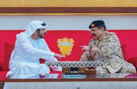 بحضور ملك البحرين .. حمدان بن محمد يشهد التمرين العسكري المشترك «درع البحرين»