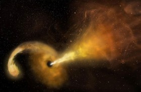 ثقب أسود يستمر في نفث المواد بعد سنوات من التهام نجم 