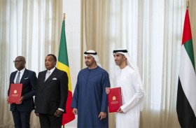 رئيس الدولة ورئيس الكونغو يشهدان توقيع اتفاقية الشراكة الاقتصادية الشاملة بين البلدين