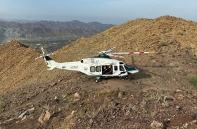 الجناح الجوي وفرقة الشجعان ينقذان سائحا أصيب بأعياء في جبال حتا