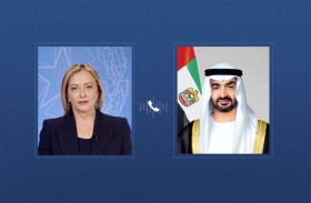 رئيس الدولة ورئيسة وزراء إيطـاليـا يبحثـان عـلاقــات  التعاون والتطورات الإقليمية