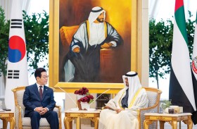 رئيس الدولة والرئيس الكوري يؤكدان حرصهما على تنويع جوانب التعاون في ظل الرؤية التنموية المشتركة