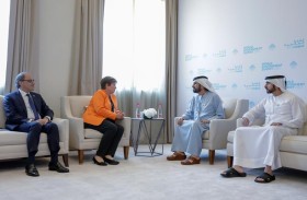 محمد بن راشد يلتقي مديرة صندوق النقد الدولي