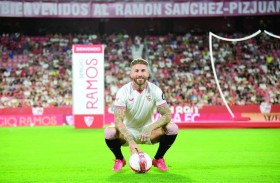 راموس في مواجهة فريقه السابق ريال مدريد بالعهد الجديد لإشبيلية 