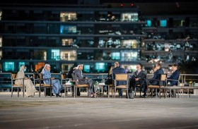 عبدالله بن زايد يستقبل ممثلي الثلاثي الأوروبي الفرنسي - الألماني - البريطاني