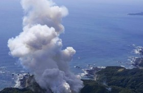 انفجار صاروخ فضائي عند إطلاقه في اليابان 
