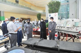 شرطة أبوظبي تشارك بأسبوع الوقاية من الإصابات والحوادث في شخبوط الطبية 