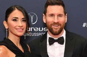 ميسي يشعل نار الغيرة بين زوجته وعارضة أزياء برازيلية