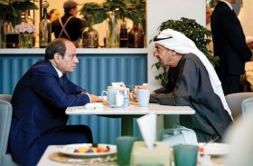 رئيس الدولة والرئيس المصري يبحثان العلاقات الأخوية والتطورات الإقليمية
