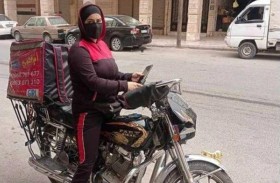 أم قصي.. أول امرأة دليفري في سوريا