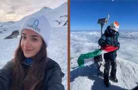 فاطمة العوضي.. أصغر إماراتية تتسلق أعلى قمة في أوروبا وتهدي إنجازها لرئيس الدولة و«أم الإمارات»