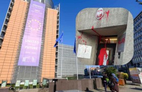 تخريب سفارة بولندا في بروكسل