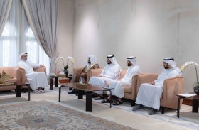 ولي عهد الشارقة يستقبل القارئ رعد الكردي