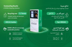 موظفو ديوا يعيدون تدوير 7.1 طن  من العبوات البلاستيكية وعلب الألمنيوم