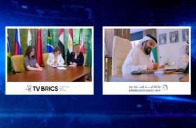 «وام» توقع اتفاقية تعاون مع تلفزيون بريكس