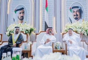 عمار بن حميد يحضر أفراح النعيمي والسري بعجمان