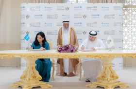 حاكم الشارقة يشهد توقيع اتفاقية تعاون بين هيئة الشارقة الصحية ومنظمة «اليونيسف»