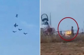 مقتل طيار بتصادم طائرتين خلال عرض جوي