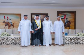 حمدان بن محمد يحضر أفراح الفلاسي والسويدي