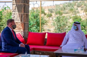 حاكم رأس الخيمة يستقبل سفير بولندا