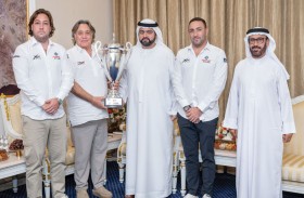 محمد الشرقي يستقبل فريق الفجيرة للزوارق السريعة لفوزه ببطولة العالم لسباقات الإكس كات 2024