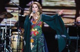 أمسية غنائية رائعة للمطربة المكسيكية غوادالوبي على منصة اليوبيل 