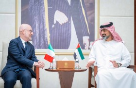 ولي عهد عجمان يستقبل سفير إيطاليا